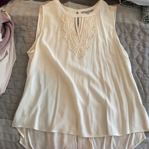 White tank top with beautiful details